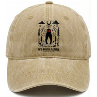 We Walk Alone Fresno Nightcrawler Washed Cotton Baseball Cap California Cryptid Hunter