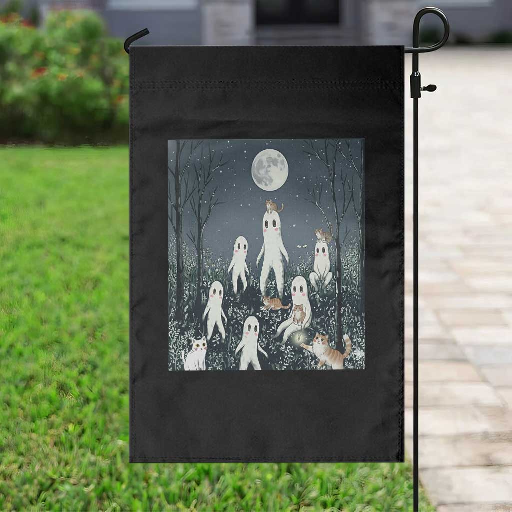 Fresno Nightkittens Nightcrawler Garden Flag Funny Horror Cat Cryptid Lover Gift - Wonder Print Shop