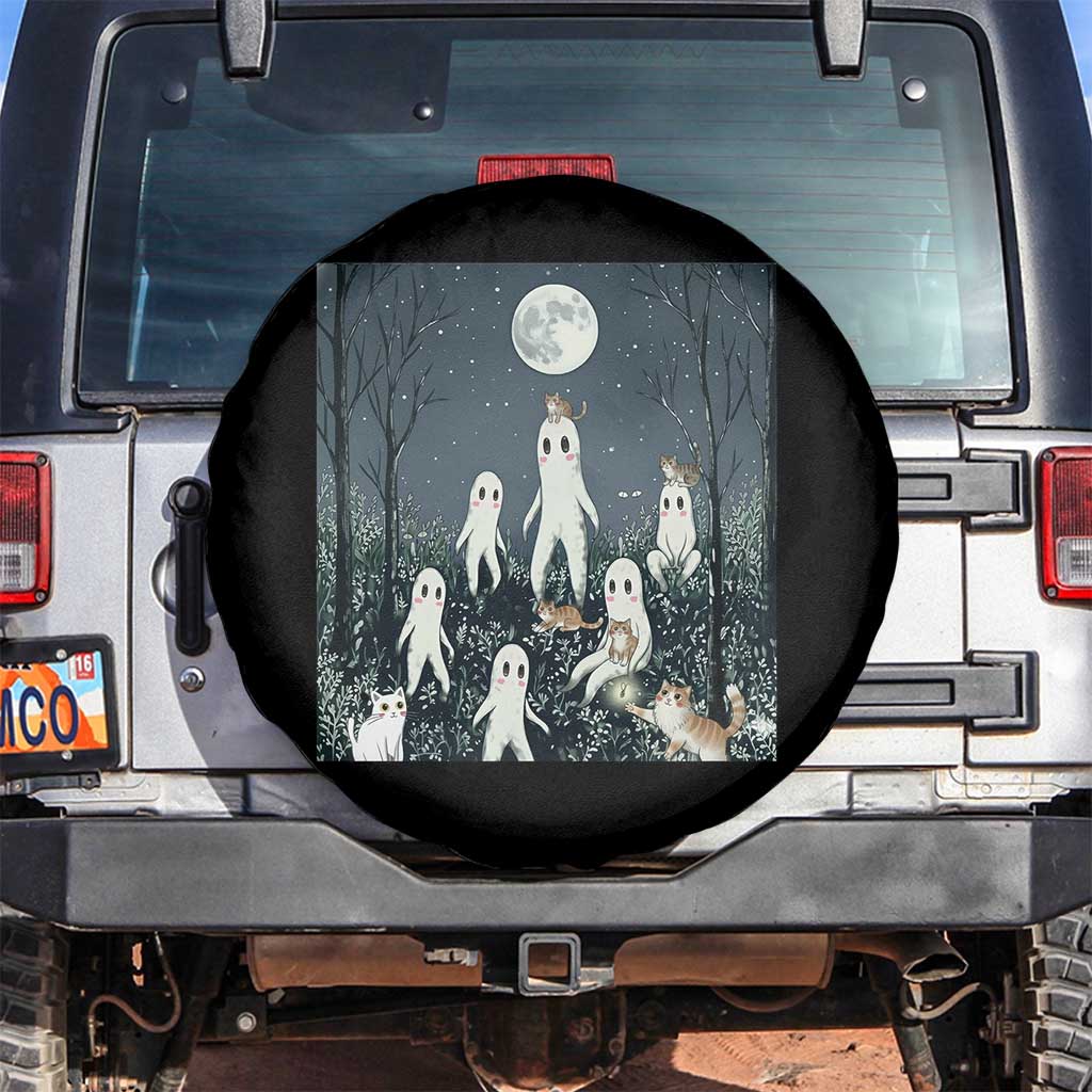 Fresno Nightkittens Nightcrawler Spare Tire Cover Funny Horror Cat Cryptid Lover Gift - Wonder Print Shop