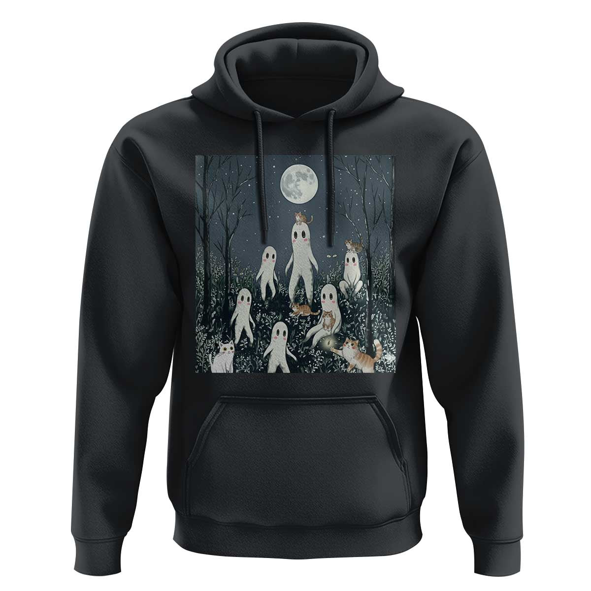 Fresno Nightkittens Nightcrawler Hoodie Funny Horror Cat Cryptid Lover Gift - Wonder Print Shop