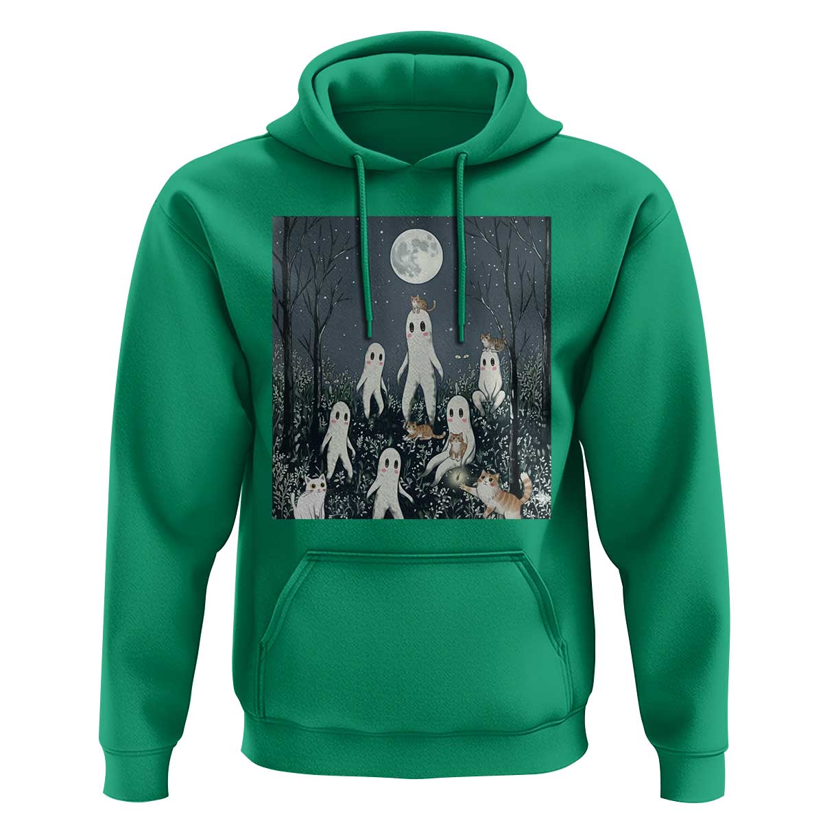 Fresno Nightkittens Nightcrawler Hoodie Funny Horror Cat Cryptid Lover Gift - Wonder Print Shop