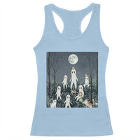 Fresno Nightkittens Nightcrawler Racerback Tank Top Funny Horror Cat Cryptid Lover Gift - Wonder Print Shop