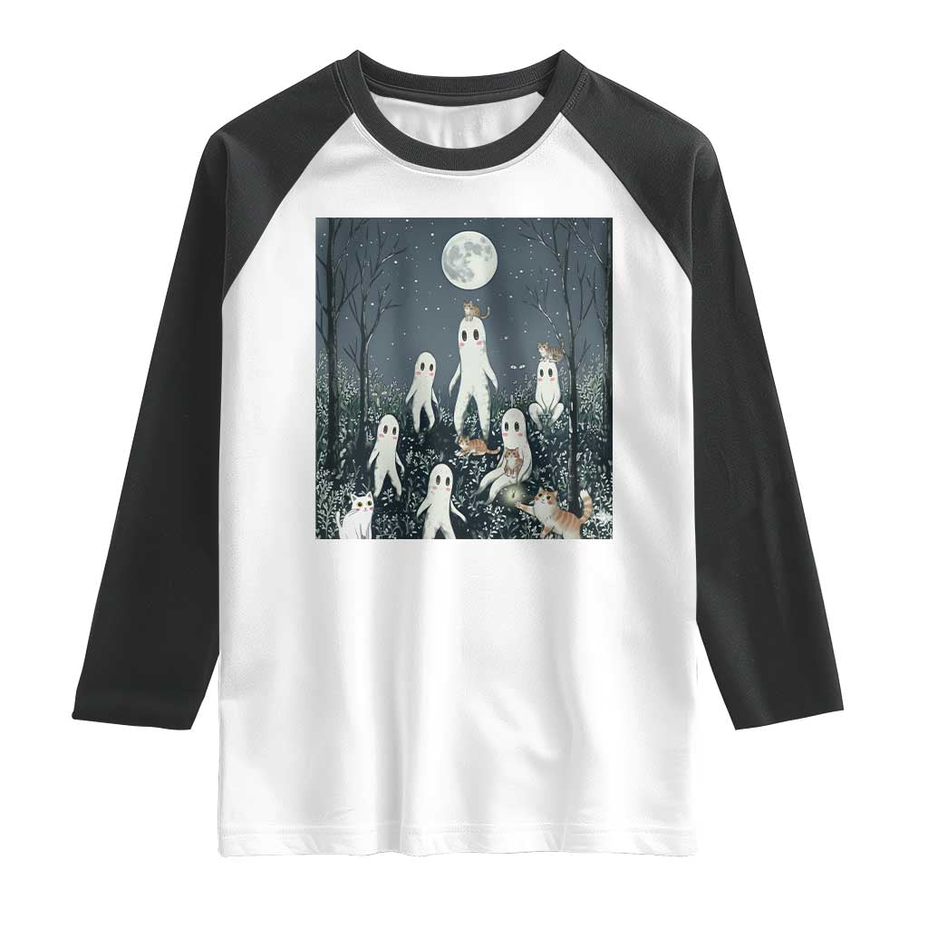 Fresno Nightkittens Nightcrawler Raglan Shirt Funny Horror Cat Cryptid Lover Gift - Wonder Print Shop