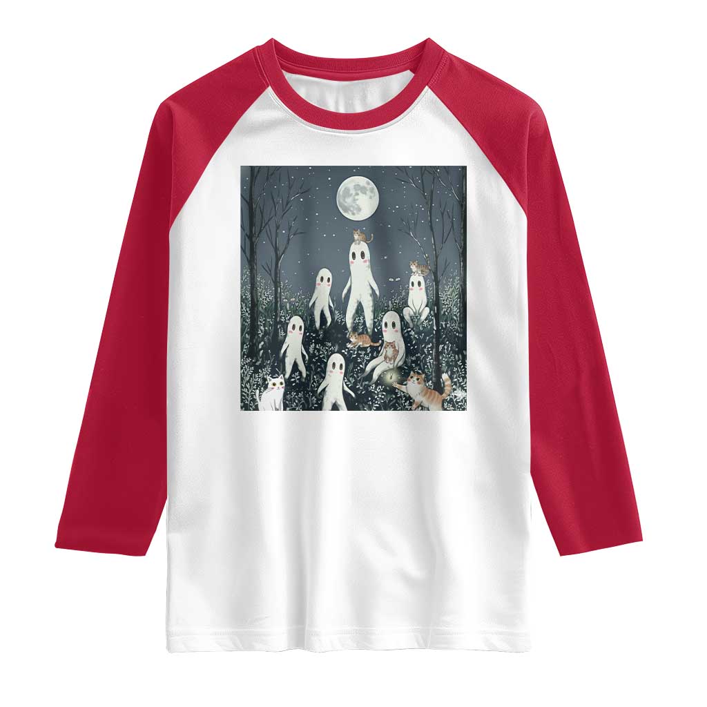Fresno Nightkittens Nightcrawler Raglan Shirt Funny Horror Cat Cryptid Lover Gift - Wonder Print Shop