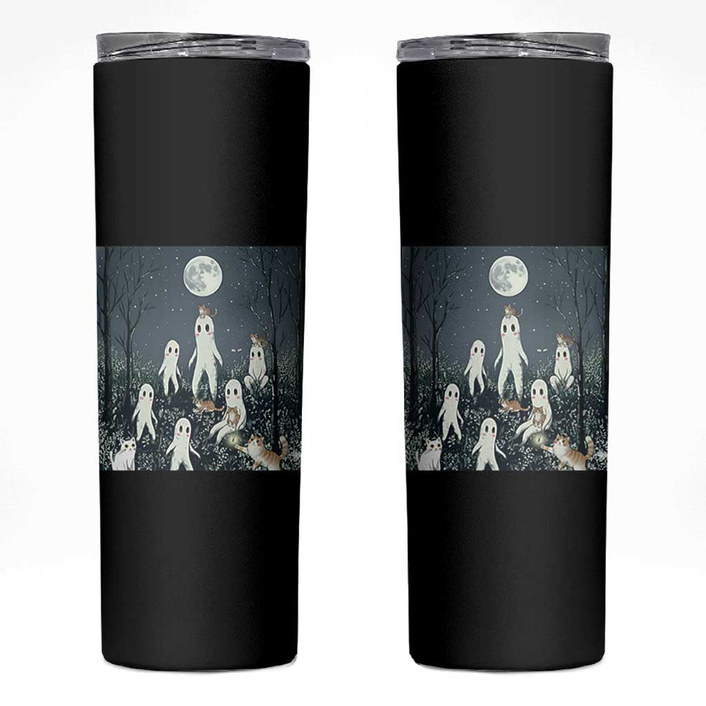 Fresno Nightkittens Nightcrawler Skinny Tumbler Funny Horror Cat Cryptid Lover Gift - Wonder Print Shop