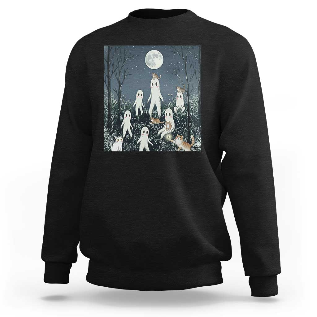 Fresno Nightkittens Nightcrawler Sweatshirt Funny Horror Cat Cryptid Lover Gift - Wonder Print Shop