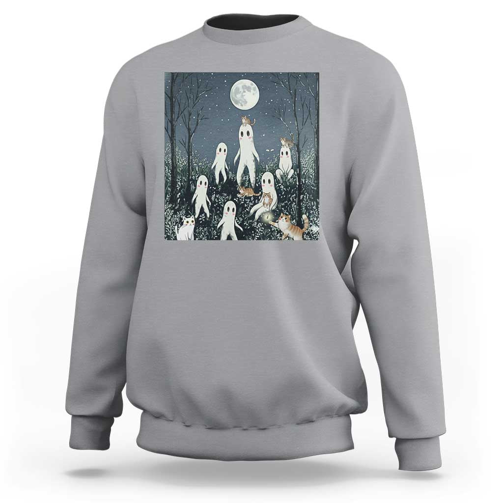 Fresno Nightkittens Nightcrawler Sweatshirt Funny Horror Cat Cryptid Lover Gift - Wonder Print Shop