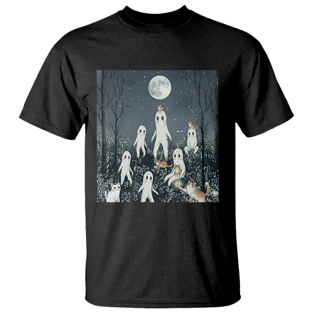 Fresno Nightkittens Nightcrawler T Shirt Funny Horror Cat Cryptid Lover Gift - Wonder Print Shop