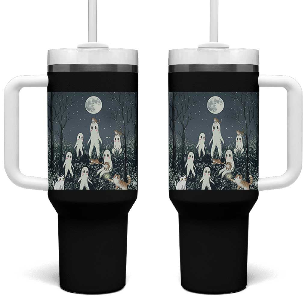 Fresno Nightkittens Nightcrawler Tumbler With Handle Funny Horror Cat Cryptid Lover Gift - Wonder Print Shop