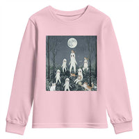 Fresno Nightkittens Nightcrawler Youth Sweatshirt Funny Horror Cat Cryptid Lover Gift - Wonder Print Shop