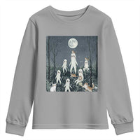 Fresno Nightkittens Nightcrawler Youth Sweatshirt Funny Horror Cat Cryptid Lover Gift - Wonder Print Shop