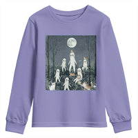 Fresno Nightkittens Nightcrawler Youth Sweatshirt Funny Horror Cat Cryptid Lover Gift - Wonder Print Shop