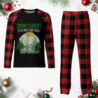 Fresno Nightcrawler Plaid Pajama Set Everyone Is Gangster Til The Pants Start Walkin - Wonder Print Shop