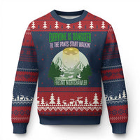 Fresno Nightcrawler Ugly Christmas Sweater Everyone Is Gangster Til The Pants Start Walkin - Wonder Print Shop