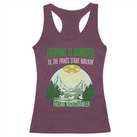Fresno Nightcrawler Racerback Tank Top Everyone Is Gangster Til The Pants Start Walkin - Wonder Print Shop