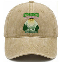 Fresno Nightcrawler Washed Cotton Baseball Cap Everyone Is Gangster Til The Pants Start Walkin