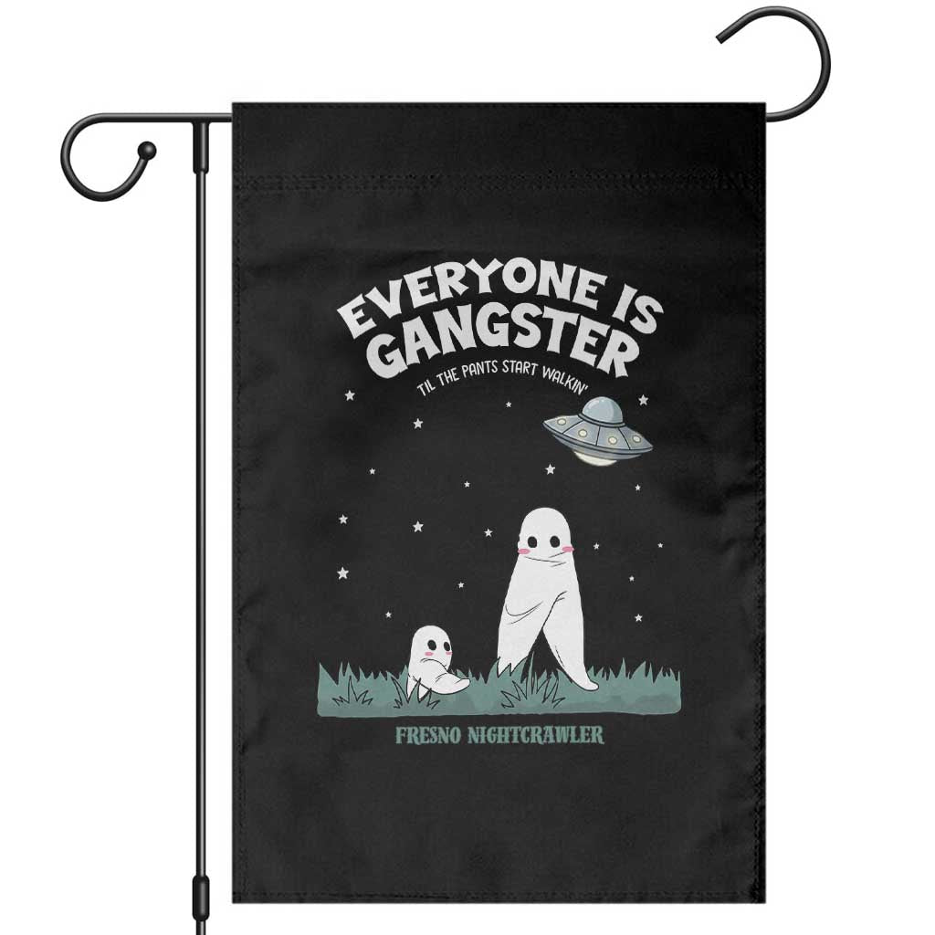 Gangster Til The Pants Start Walkin Nightcrawler Garden Flag Funny Cryptid Hunter - Wonder Print Shop
