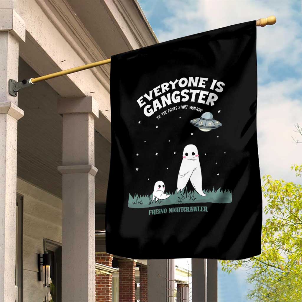 Gangster Til The Pants Start Walkin Nightcrawler Garden Flag Funny Cryptid Hunter - Wonder Print Shop