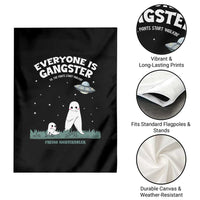 Gangster Til The Pants Start Walkin Nightcrawler Garden Flag Funny Cryptid Hunter - Wonder Print Shop