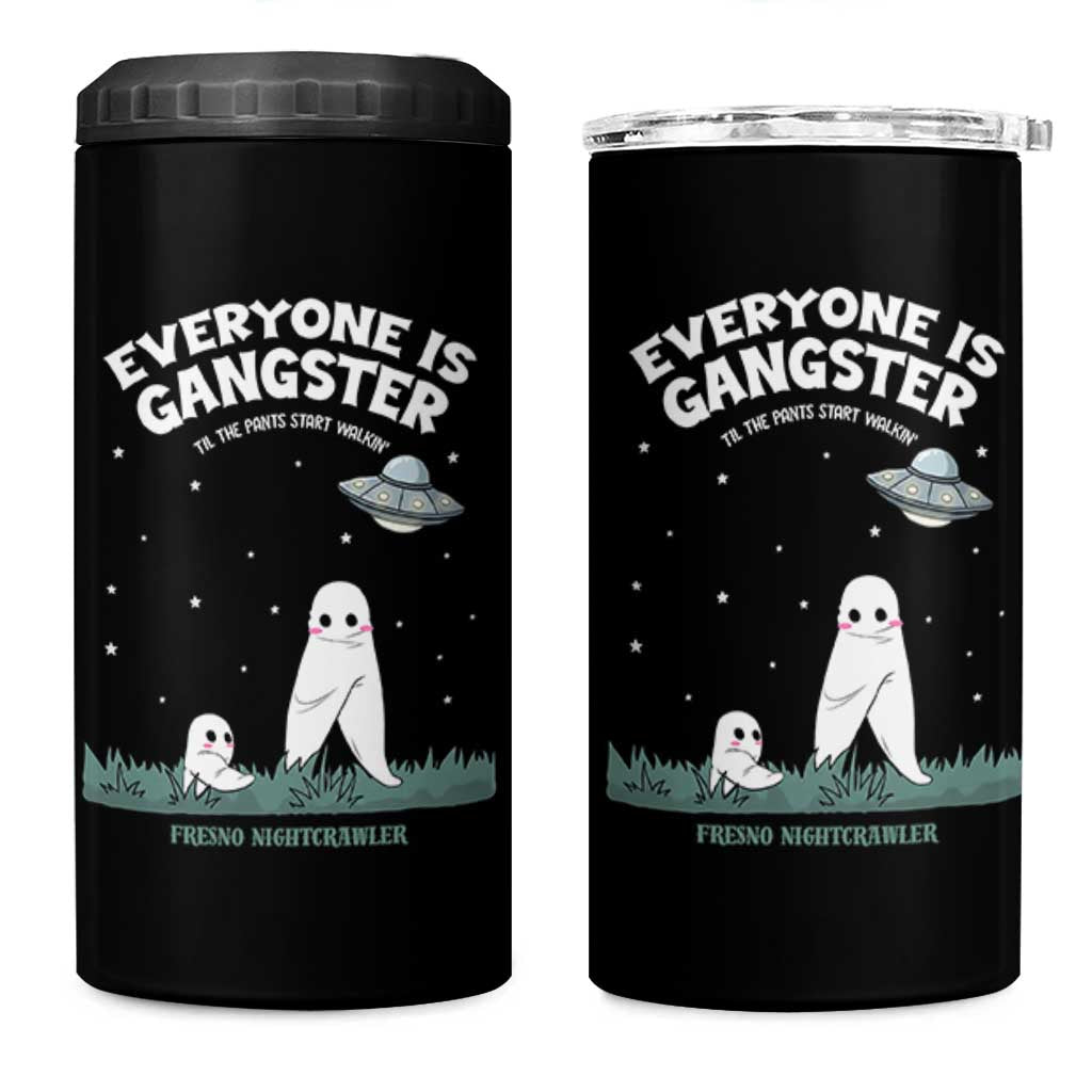 Gangster Til The Pants Start Walkin Nightcrawler 4 in 1 Can Cooler Tumbler Funny Cryptid Hunter - Wonder Print Shop