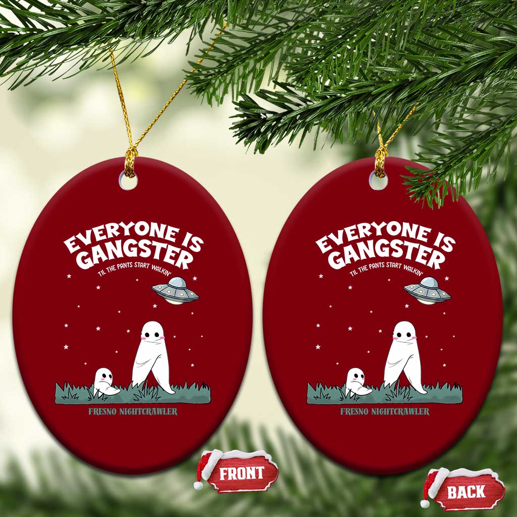Gangster Til The Pants Start Walkin Nightcrawler Ceramic Ornament Funny Cryptid Hunter - Wonder Print Shop