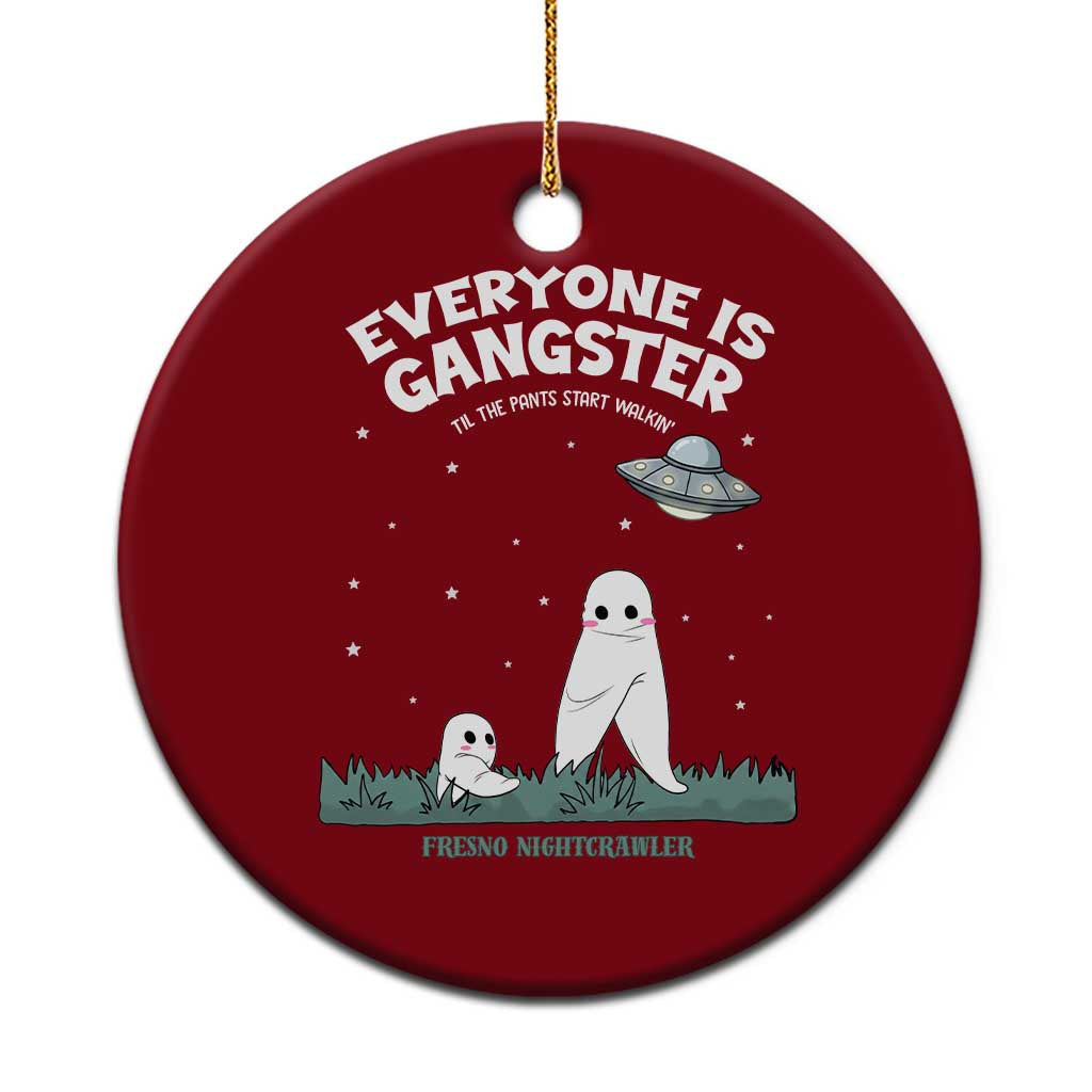 Gangster Til The Pants Start Walkin Nightcrawler Ceramic Ornament Funny Cryptid Hunter - Wonder Print Shop