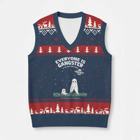 Gangster Til The Pants Start Walkin Nightcrawler V-Neck Knit Sweater Vest Funny Cryptid Hunter - Wonder Print Shop