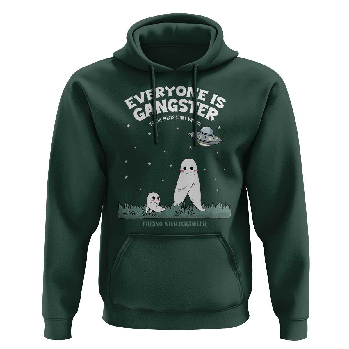 Gangster Til The Pants Start Walkin Nightcrawler Hoodie Funny Cryptid Hunter - Wonder Print Shop