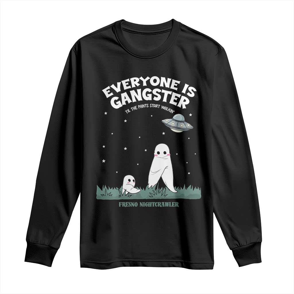 Gangster Til The Pants Start Walkin Nightcrawler Long Sleeve Shirt Funny Cryptid Hunter - Wonder Print Shop