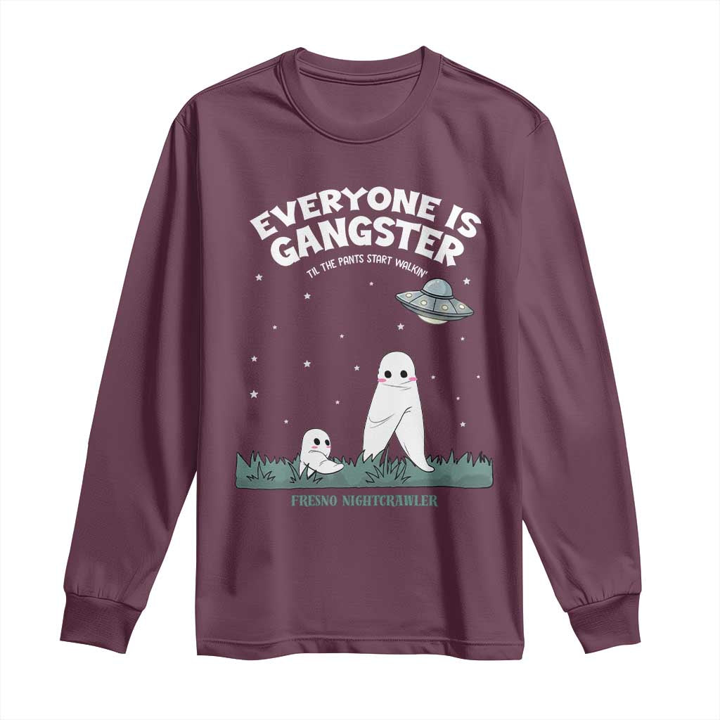 Gangster Til The Pants Start Walkin Nightcrawler Long Sleeve Shirt Funny Cryptid Hunter - Wonder Print Shop