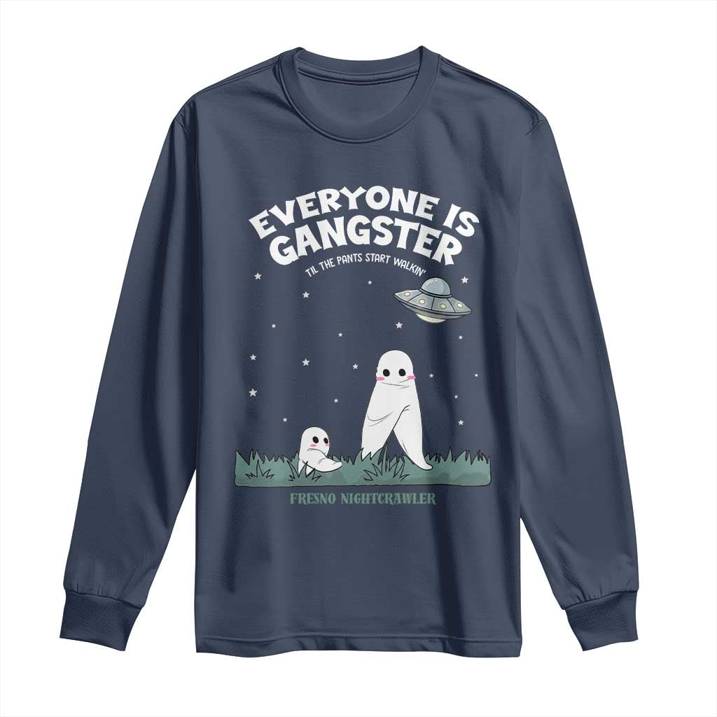 Gangster Til The Pants Start Walkin Nightcrawler Long Sleeve Shirt Funny Cryptid Hunter - Wonder Print Shop