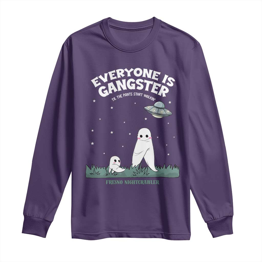 Gangster Til The Pants Start Walkin Nightcrawler Long Sleeve Shirt Funny Cryptid Hunter - Wonder Print Shop