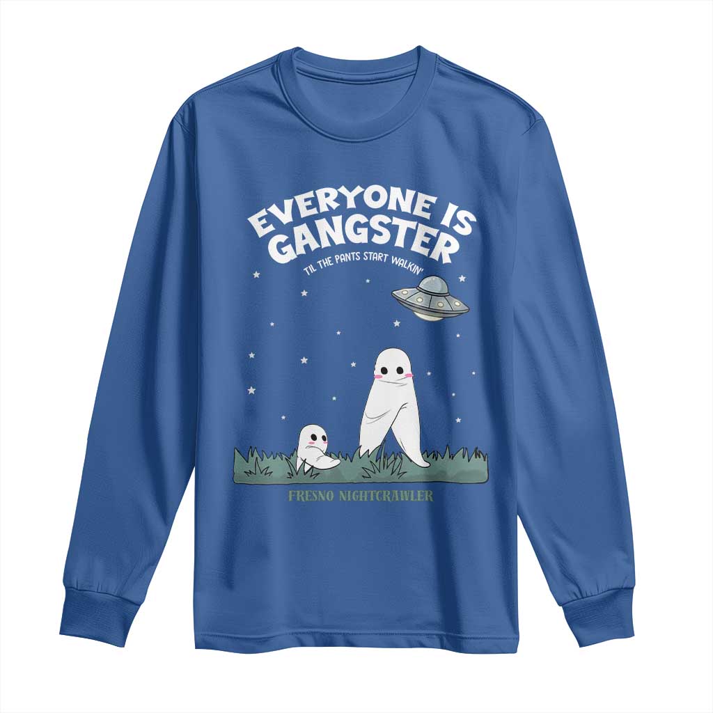Gangster Til The Pants Start Walkin Nightcrawler Long Sleeve Shirt Funny Cryptid Hunter - Wonder Print Shop
