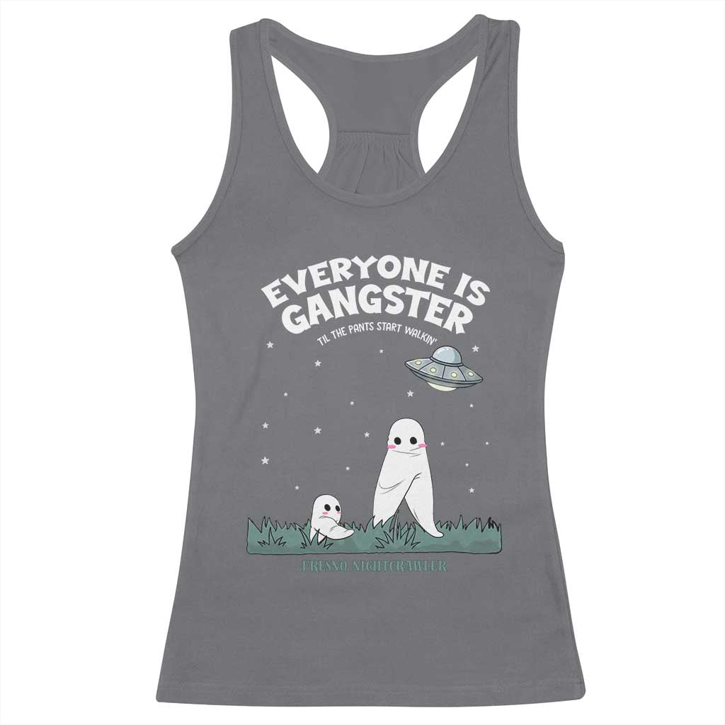 Gangster Til The Pants Start Walkin Nightcrawler Racerback Tank Top Funny Cryptid Hunter - Wonder Print Shop