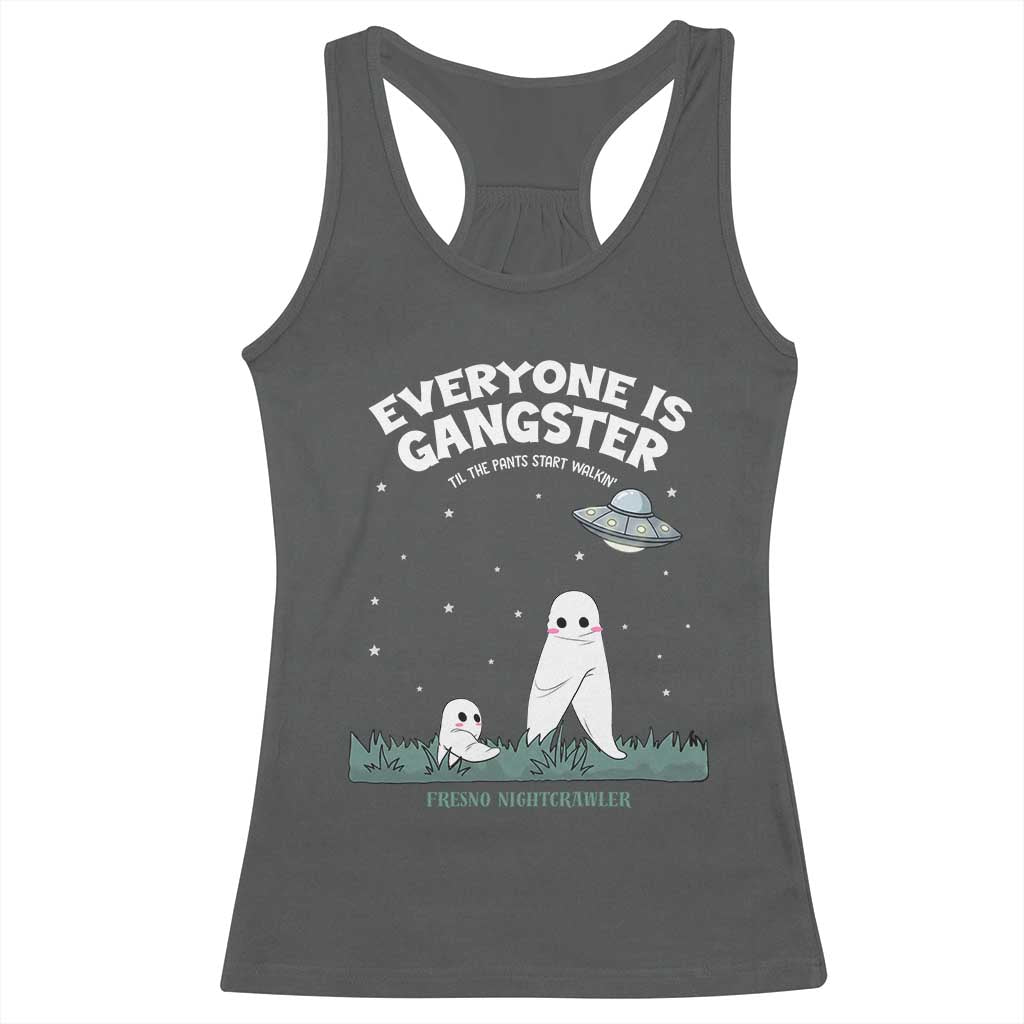 Gangster Til The Pants Start Walkin Nightcrawler Racerback Tank Top Funny Cryptid Hunter - Wonder Print Shop