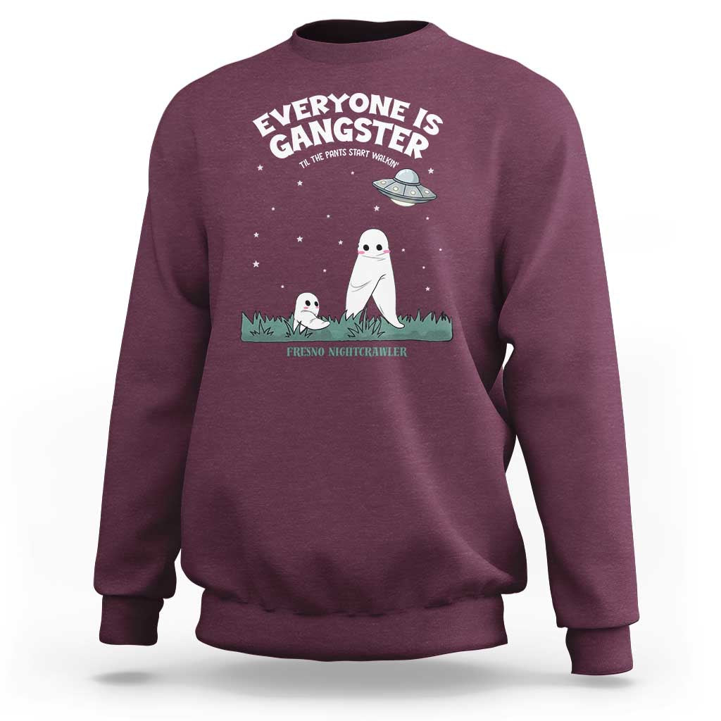 Gangster Til The Pants Start Walkin Nightcrawler Sweatshirt Funny Cryptid Hunter - Wonder Print Shop