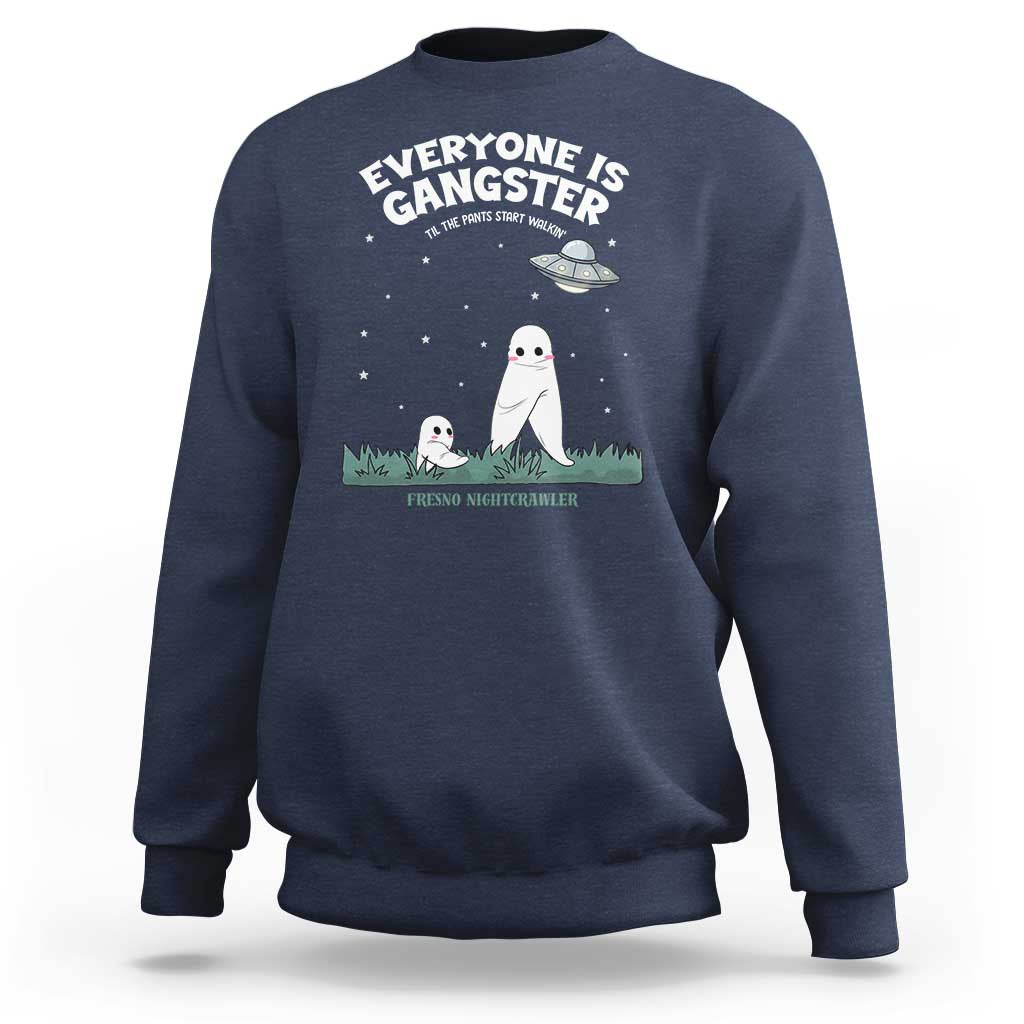 Gangster Til The Pants Start Walkin Nightcrawler Sweatshirt Funny Cryptid Hunter - Wonder Print Shop