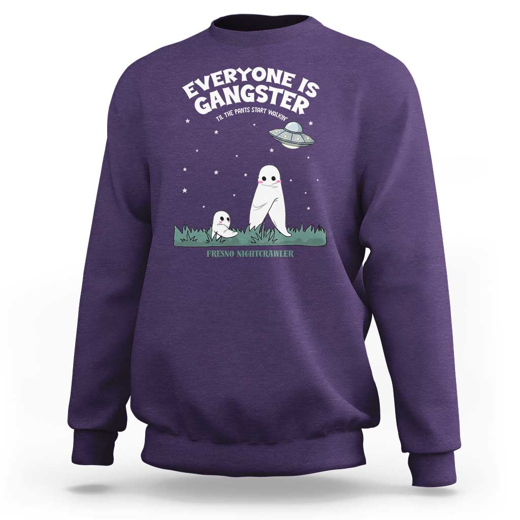 Gangster Til The Pants Start Walkin Nightcrawler Sweatshirt Funny Cryptid Hunter - Wonder Print Shop