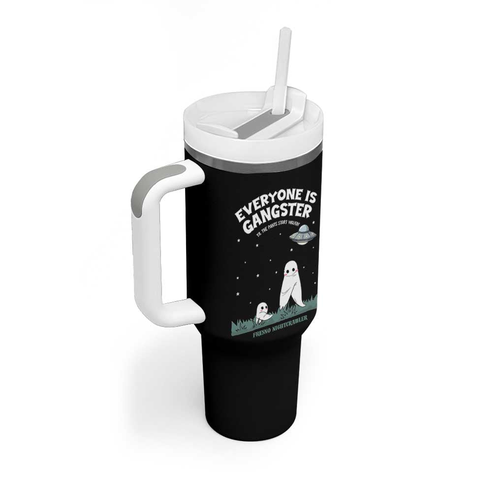 Gangster Til The Pants Start Walkin Nightcrawler Tumbler With Handle Funny Cryptid Hunter - Wonder Print Shop