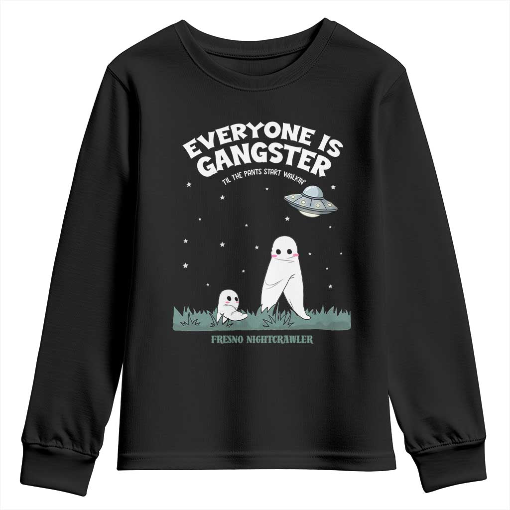 Gangster Til The Pants Start Walkin Nightcrawler Youth Sweatshirt Funny Cryptid Hunter - Wonder Print Shop
