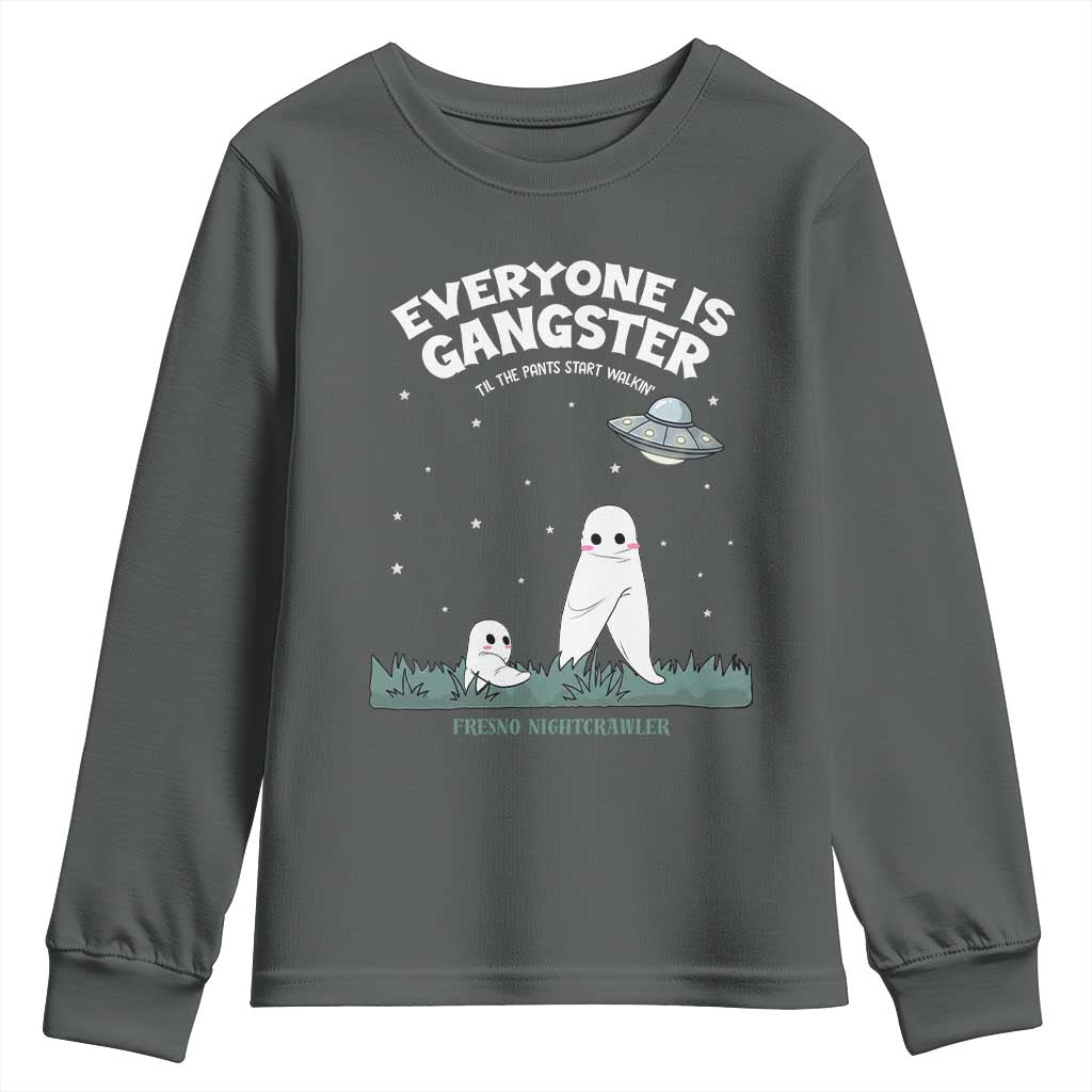 Gangster Til The Pants Start Walkin Nightcrawler Youth Sweatshirt Funny Cryptid Hunter - Wonder Print Shop