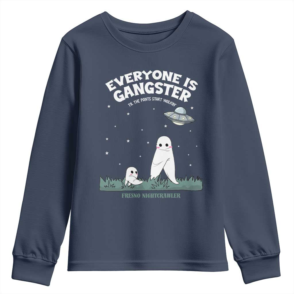Gangster Til The Pants Start Walkin Nightcrawler Youth Sweatshirt Funny Cryptid Hunter - Wonder Print Shop