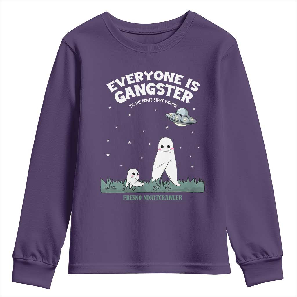 Gangster Til The Pants Start Walkin Nightcrawler Youth Sweatshirt Funny Cryptid Hunter - Wonder Print Shop
