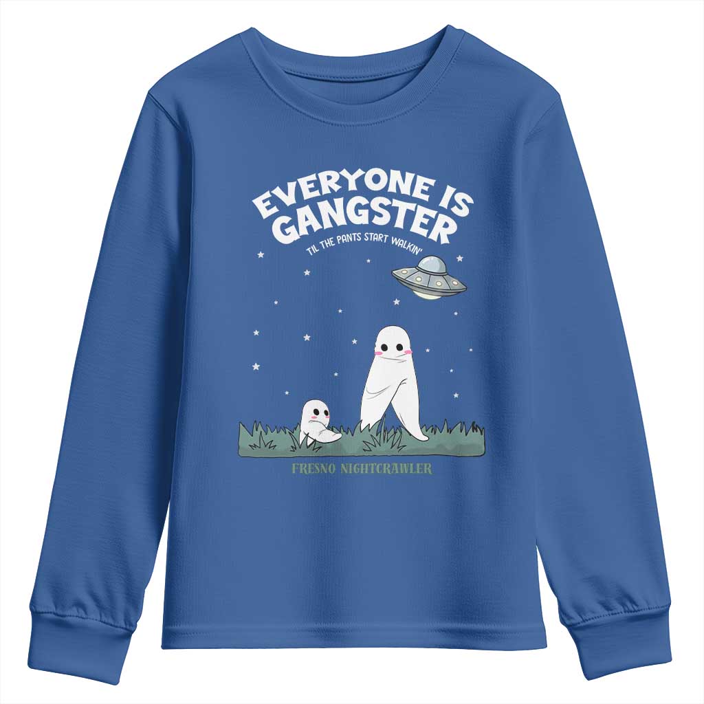 Gangster Til The Pants Start Walkin Nightcrawler Youth Sweatshirt Funny Cryptid Hunter - Wonder Print Shop