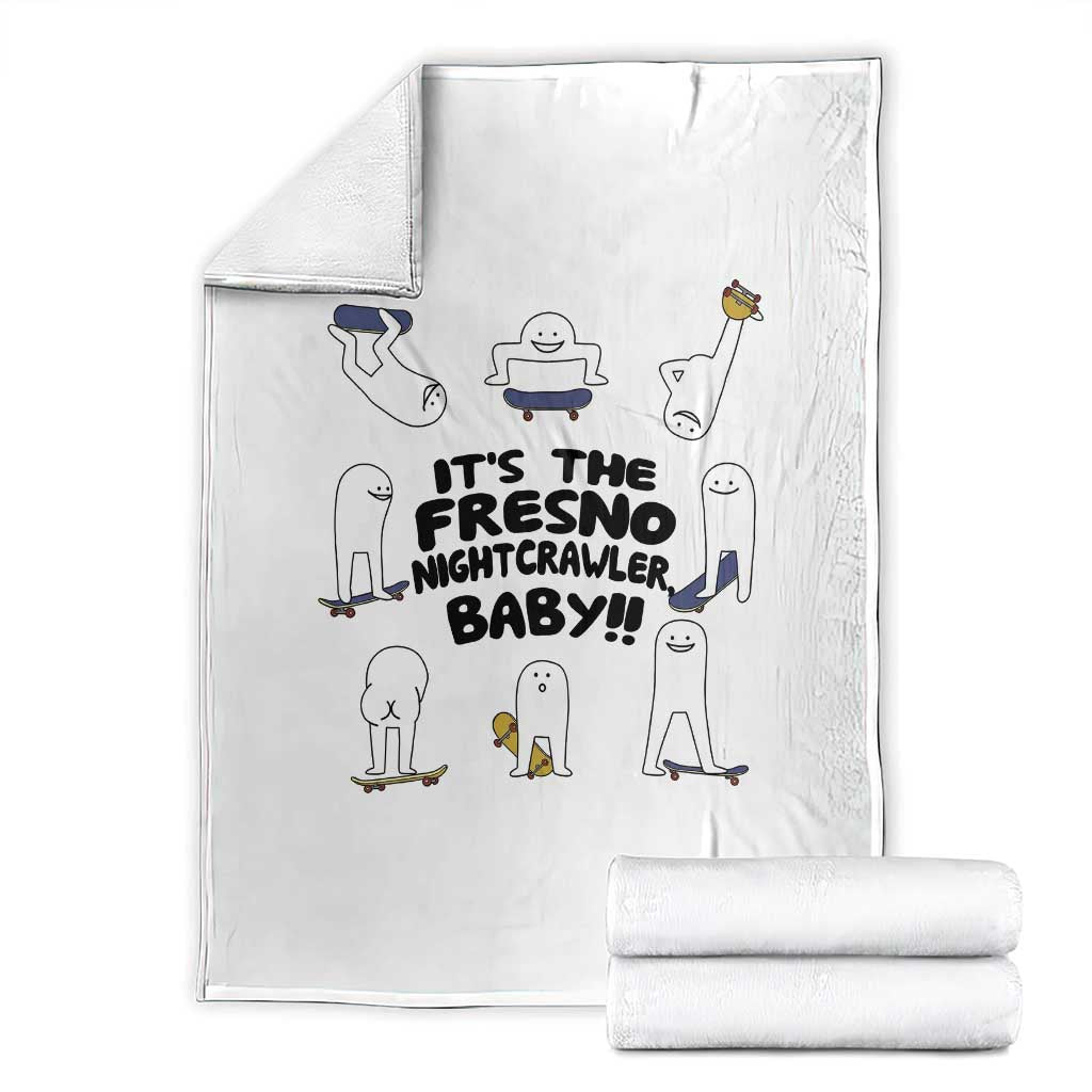 Its The Fresno Nightcrawler Baby Throw Blanket Funny Cryptid Skate Style Gift - Wonder Print Shop