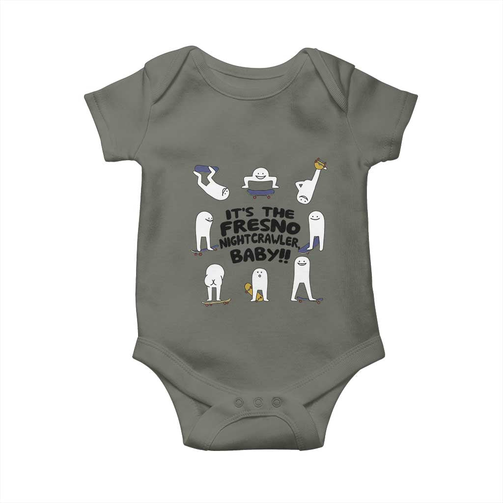 Its The Fresno Nightcrawler Baby Baby Onesie Funny Cryptid Skate Style Gift - Wonder Print Shop