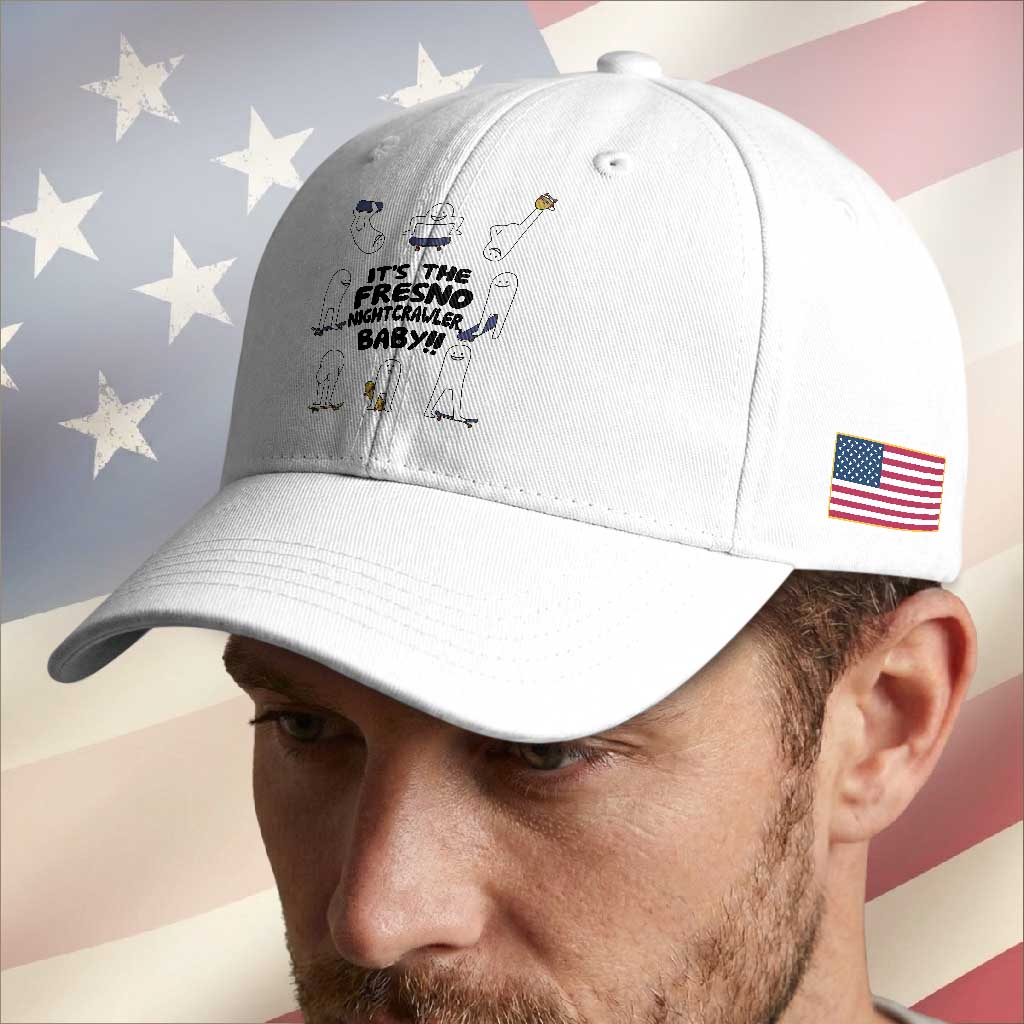 Its The Fresno Nightcrawler Baby Baseball Cap Funny Cryptid Skate Style Gift
