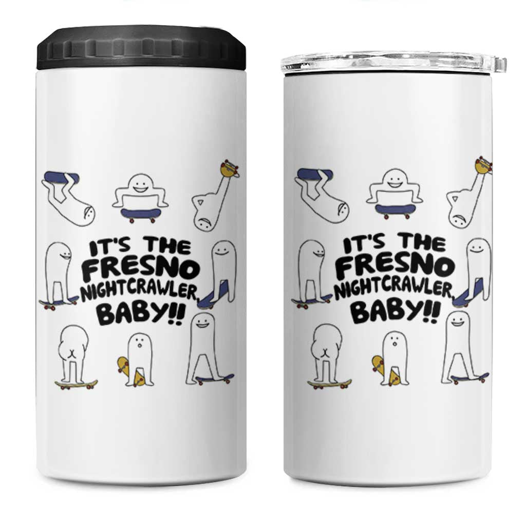 Its The Fresno Nightcrawler Baby 4 in 1 Can Cooler Tumbler Funny Cryptid Skate Style Gift - Wonder Print Shop