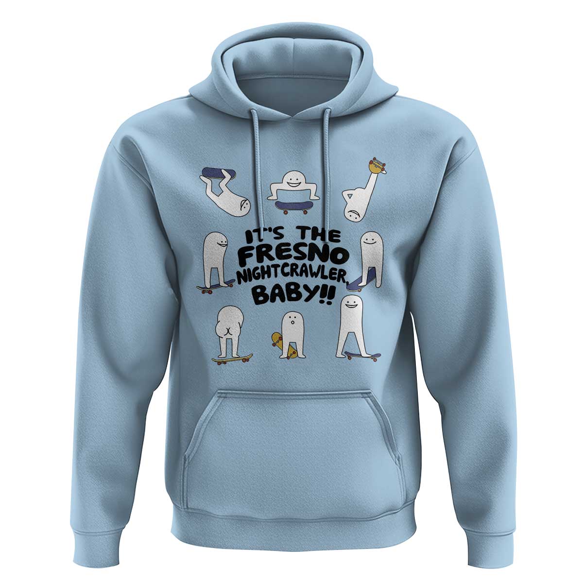 Its The Fresno Nightcrawler Baby Hoodie Funny Cryptid Skate Style Gift - Wonder Print Shop
