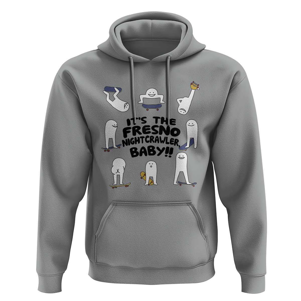 Its The Fresno Nightcrawler Baby Hoodie Funny Cryptid Skate Style Gift - Wonder Print Shop